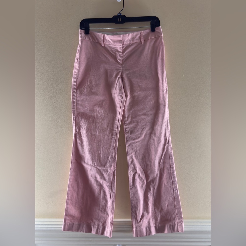 EXPRESS Editor Trousers Mid-Rise Bootcut Flare‎ Pants Pink Size 2